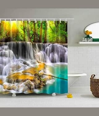 Sai Arpan Abstract Blackout Eyelet Curtain 7 ft ( Pack of 1 ) - Multi Color