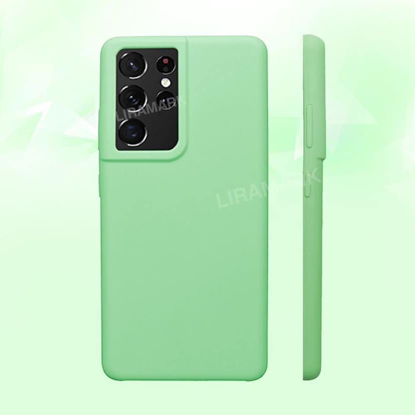 LIRAMARK Liquid Silicone Soft Back Cover Case for Samsung Galaxy S21 Ultra view 4
