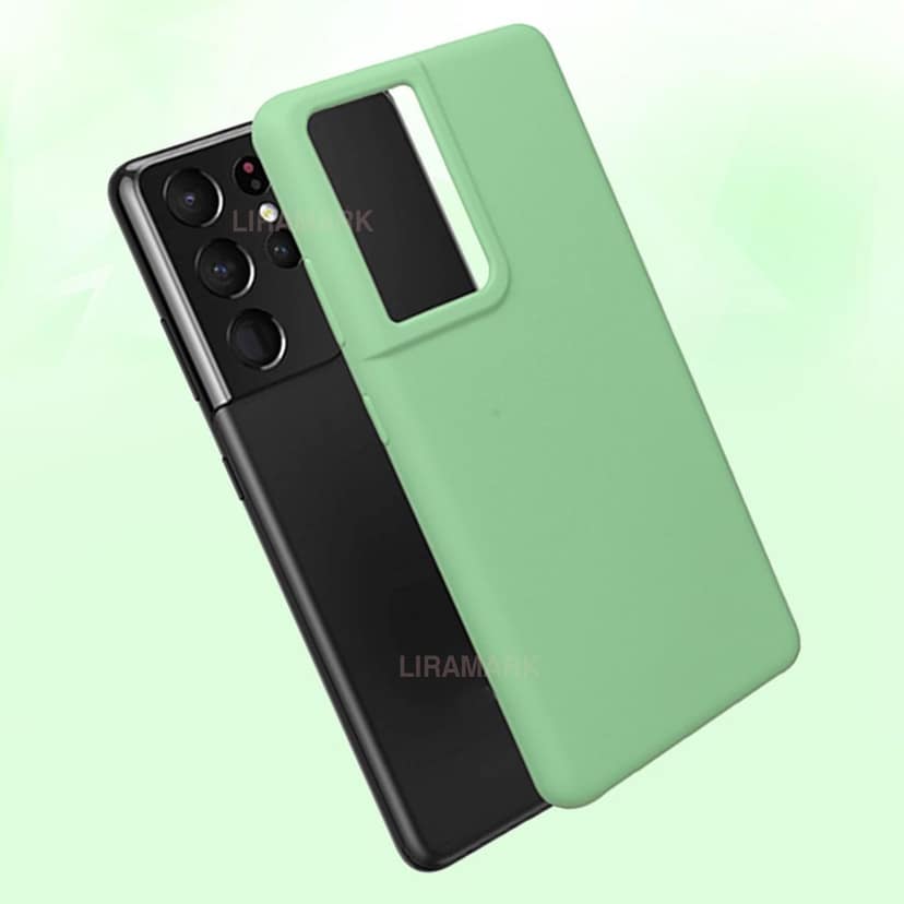 LIRAMARK Liquid Silicone Soft Back Cover Case for Samsung Galaxy S21 Ultra view 5