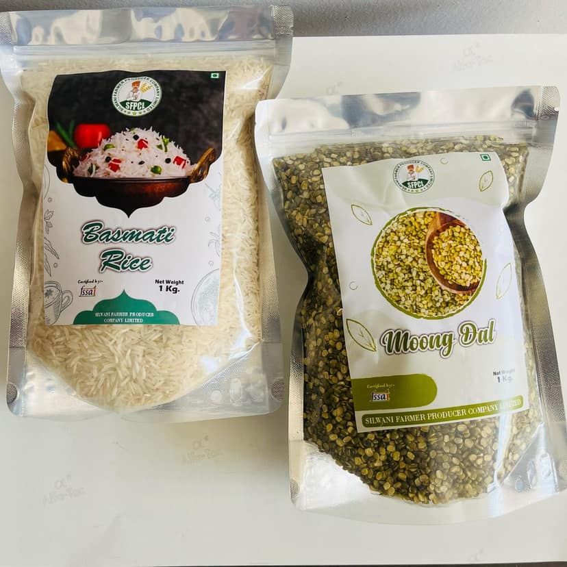 Moong chilka Dal and Basmati Rice view 3