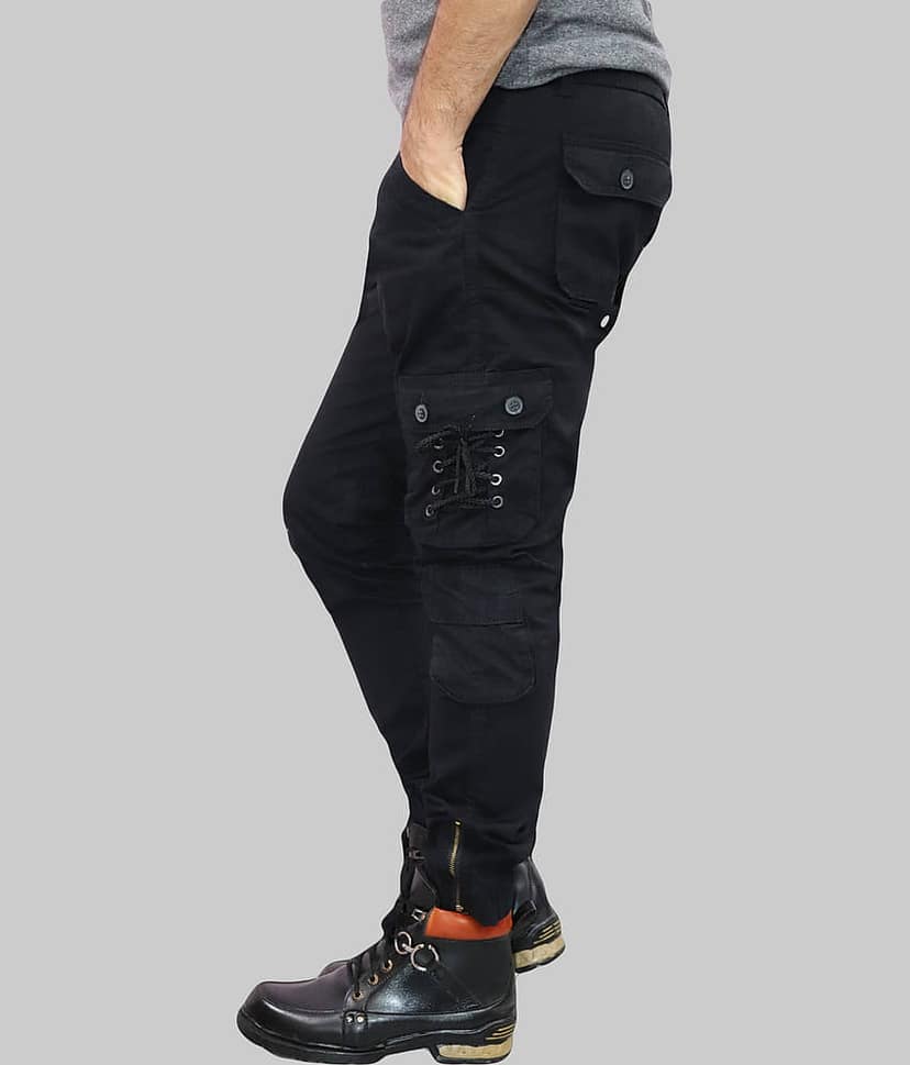 WARBURG Regular Flat Men's Joggers - Black ( Pack of 1 ) view 2