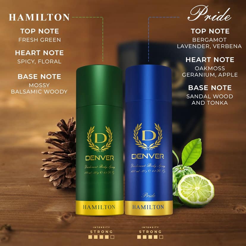 Denver Pack of 2 SRK's Favorite Deos Pack - (Hamilton & Pride) - 200ml Each view 3