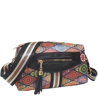Magnifique Women's Hand/Sling/Side Bag/purse Polyurethane Western (Beige)