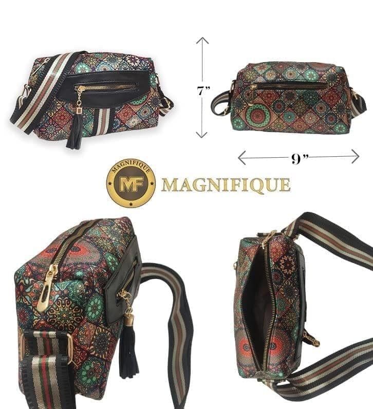 Magnifique Women's Hand/Sling/Side Bag/purse Polyurethane Western (Beige) view 3