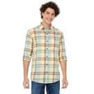 Mufti Yellow & Multi Madras Check Shirt