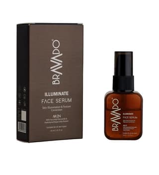 BRAVADO Illuminate Face Serum | Brightens Skin, Reduces Dark Spots, Pigmentation & Pimples | Anti-Aging, Firming | Detan, Tan Removal, Anti Acne Face Serum | Face Cream, Moisturizing Cream, 30ml