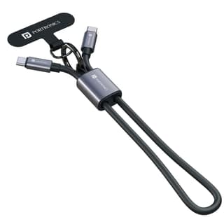 Portronics 60W Velin Type C to Type C Fast Charging Cable With Cable Organizer Strap
