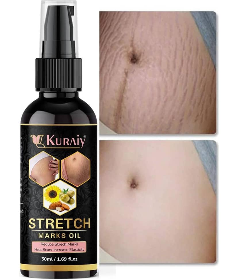 Kuraiy Natural Stretch Oil with Coconut, Olive & Jojoba Oils