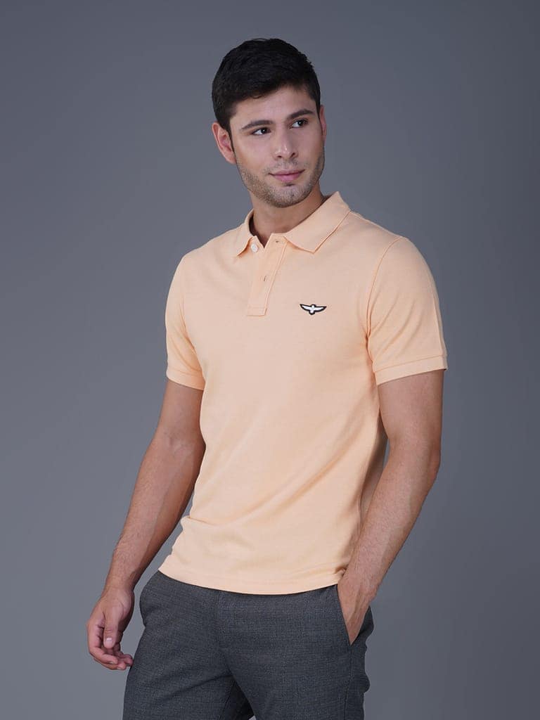 Solid Polo Shirt - BEACH SAND view 6