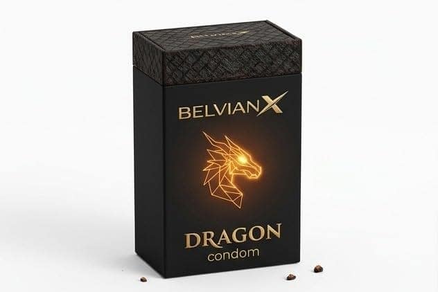 BelvianX Premium Size Dragon 6 Inch Condom For Men | Dragon condom 6 inch big size 1 Pcs.