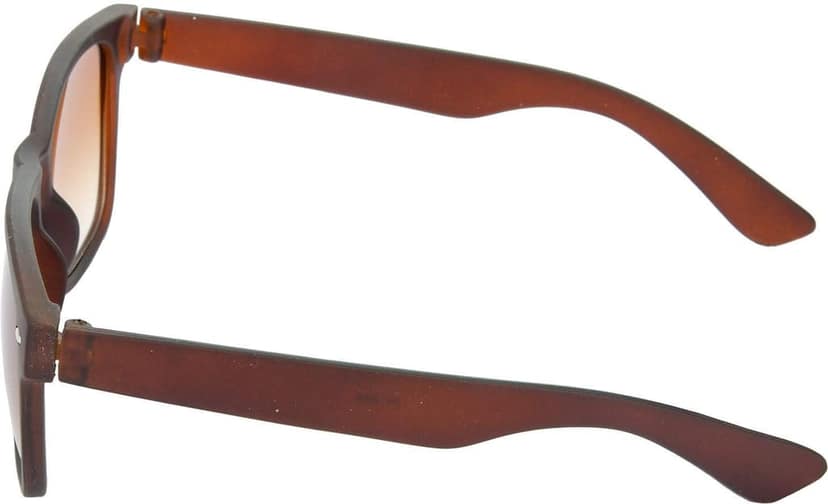 Hrinkar Unisex Rectangular Sunglasses Golden & Brown Frame, Clear & Brown Lens (Medium) - Pack of 2 view 5