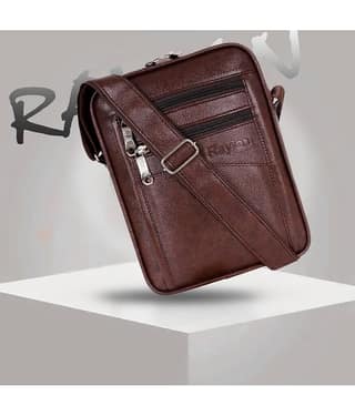 Raylan Brown Solid Messenger Bag