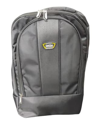 Black Waterproof Laptop Backpack with Padded Compartment and Multiple Pockets for Men and Women