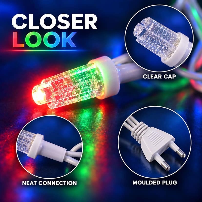 Multicolor LED String Light Series for Diwali and Festival Decor (9 Mtr) view 2