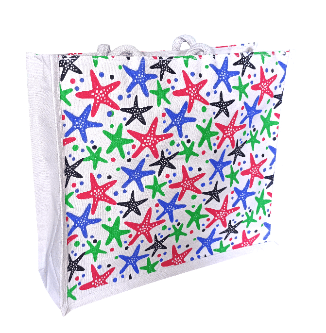 Starfish Print Tote Bag - Stylish Beach Bag view 4