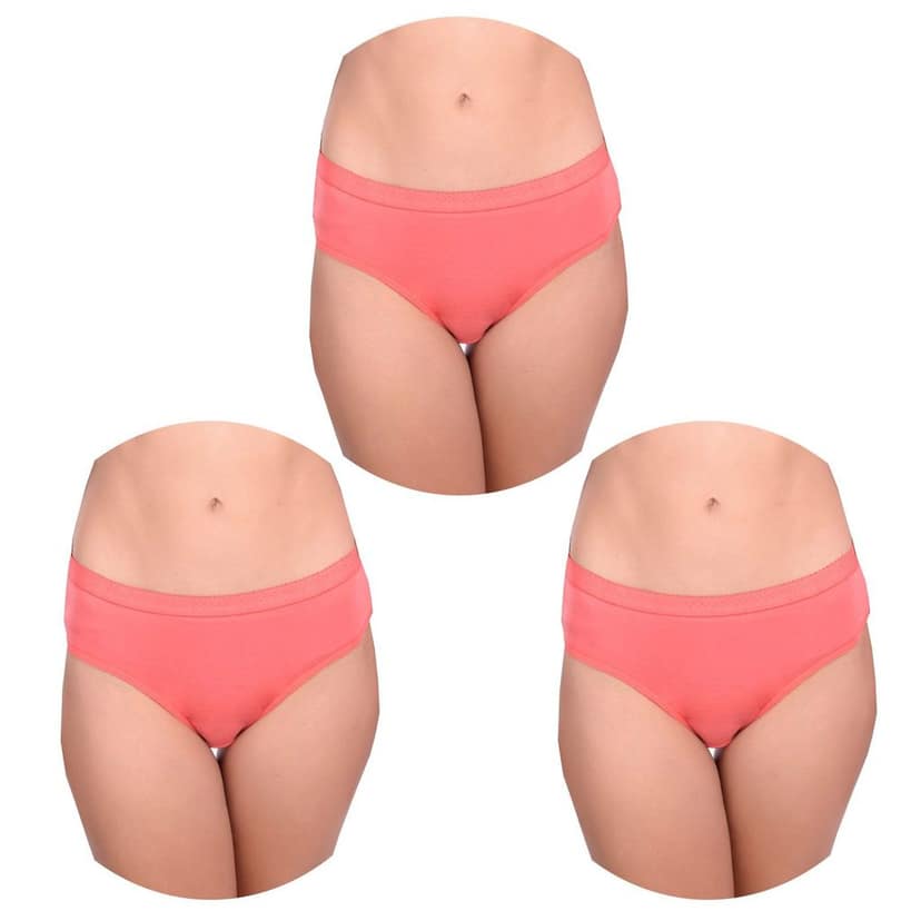 Cotton Full Coverage Hipster Panties Pack 3 view 4