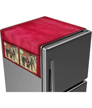 Velvet Animal Top Cover ( 100 54 ) Pack of 1 - Maroon