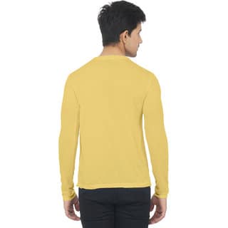 Yellow color full sleeve tiger t printed tshirt view 2