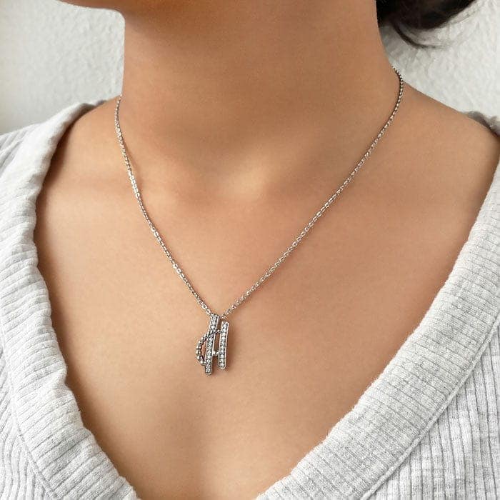 Silver Celestial Pendant Set view 3