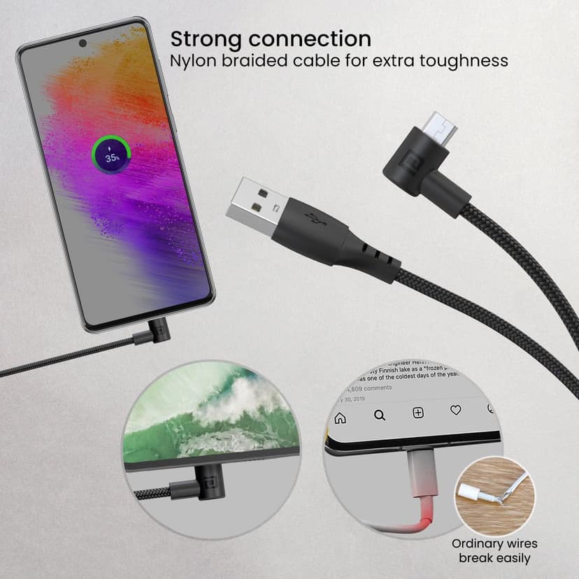 Portronics Konnect HD Micro Micro Charger, Powerful Charging, Smooth Compatibility, No Tangle view 4