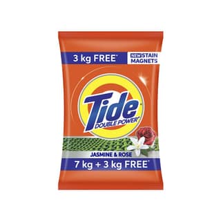 Tide Extra Power (Jasmine & Rose) - 7 kg Detergent Powder - with Free Detergent Powder - 3 kg