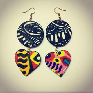 Halo-Heart Earrings - 2