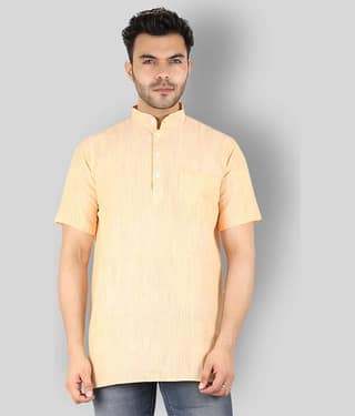 Latest Chikan Pink Cotton Kurta Single