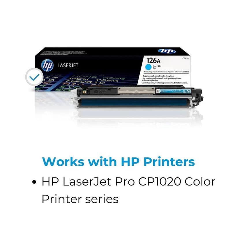 HP 126A Cyan Original LaserJet Toner Cartridge (CE311A) view 2
