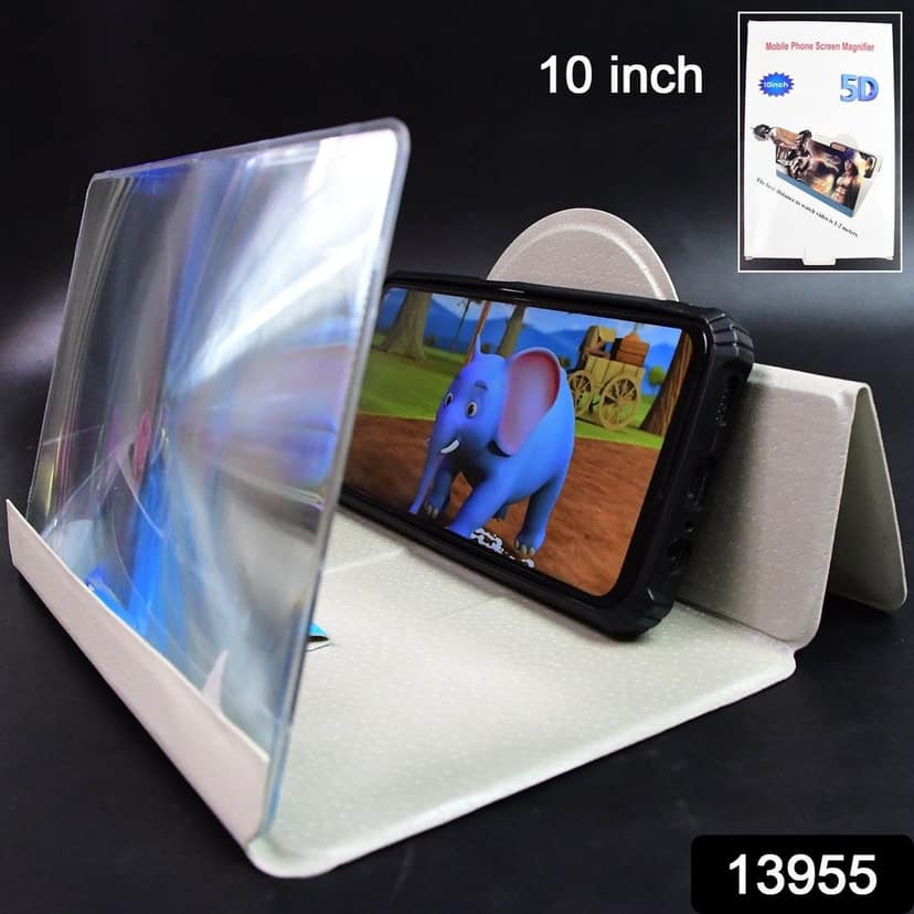 5D HD Mobile Phone Screen Magnifier Amplifier (1 Pc / 10 Inch) view 2