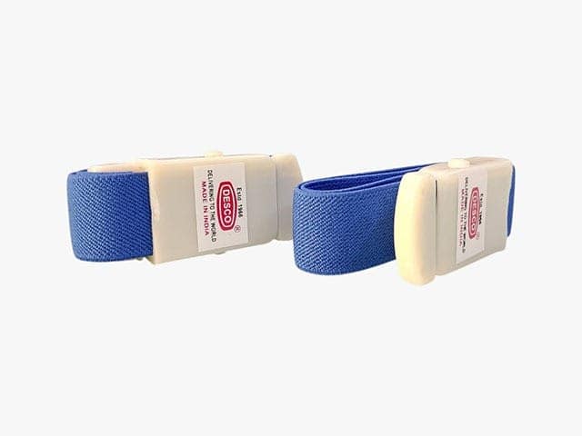DESCO Tourniquet Band for Blood Collection Rubber with Plastic Buckle (Pack of 2)
