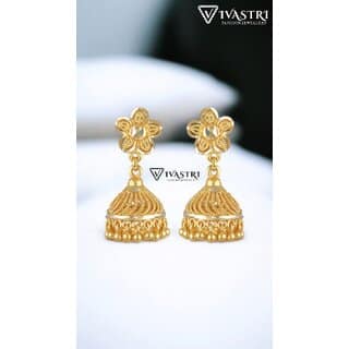 Vivastri Shimmering Charming Screw Jhumka Earring for Women and Girls [VIVA2681ERG]