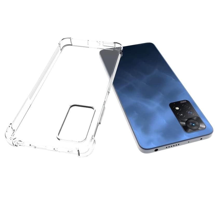 USTIYA for Redmi Note 11 Pro 5G Case Clear TPU Four Corners Cover Transparent Soft funda view 3