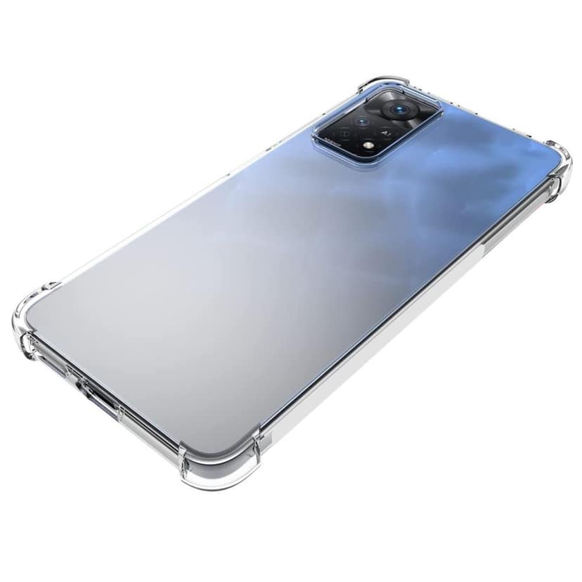 USTIYA for Redmi Note 11 Pro 5G Case Clear TPU Four Corners Cover Transparent Soft funda view 5