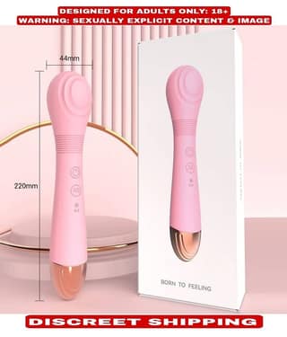 WIRELESS 8.5 INCH 2 IN 1 LICKER+VIBRATOR IN 12 FREQUENCY STRONG VIBRATION MODES WITH USB CHARGING OPTION (RANDOM COLOR) SEX TOY FOR WOMEN (LOW PRICE)