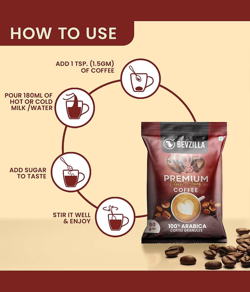 Bevzilla Instant Coffee Powder 400 gm view 4