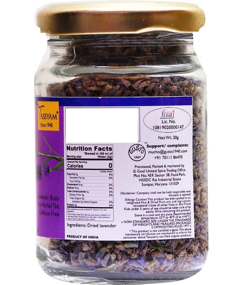 Tassyam Lavender Tea Loose Leaf 20 gm view 3