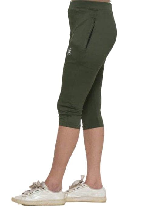 Yoni Mudra Women's Mid-Waist Comfort Fit Capris