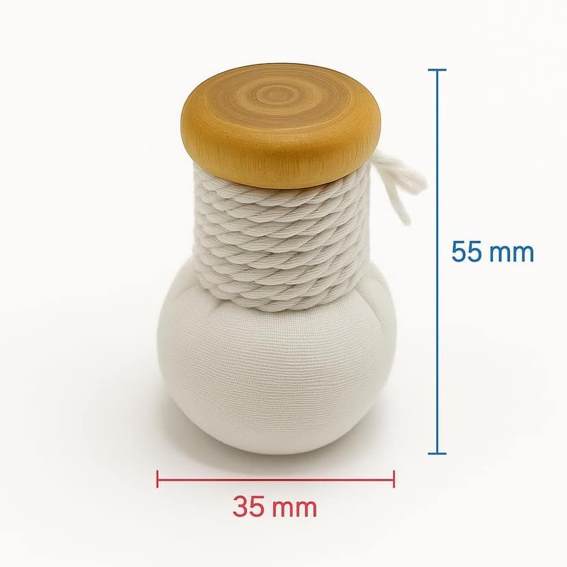 Traditional & Modern Oil Spreader Combo � Wooden Cotton Cloth Brush + Heat-Resistant Plastic Handle Thread Brush � Ghee/Oil Applicator Ideal for Dosa Tawa, Appam Pan & Iron Pans view 5