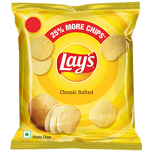 Lays Potato Chips - Classic Salted, 12 g Pouch