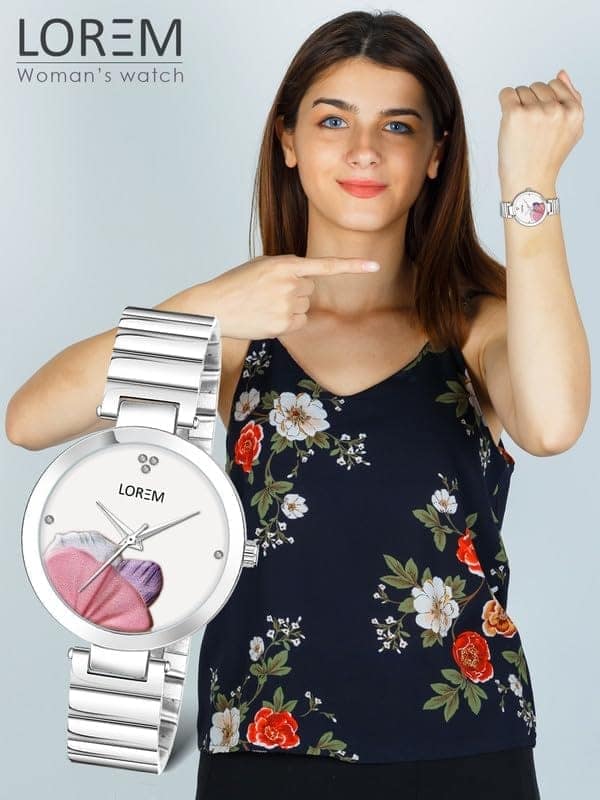 LOREM Flower Designer Analog Watch for Women-UF view 6