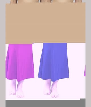 MEGASKA Multicoloured Lycra Petticoat - Pack of 2