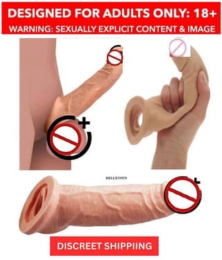 9 inch Double Hole Jumbo Penis Sleeve With 2 Inch Length Extension And 1cm Girth Increase BY-SEXTANTRA