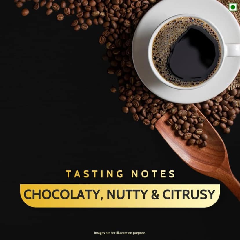 Tata Coffee Gold Coffee Capsules, Intensity- 6 | Tasting notes: Chocolaty, Nutty & Citrusy | 100% Arabica Coffee | Nespresso Compatible Coffee Pods, 10 Aluminium Capsules, 55 g view 3