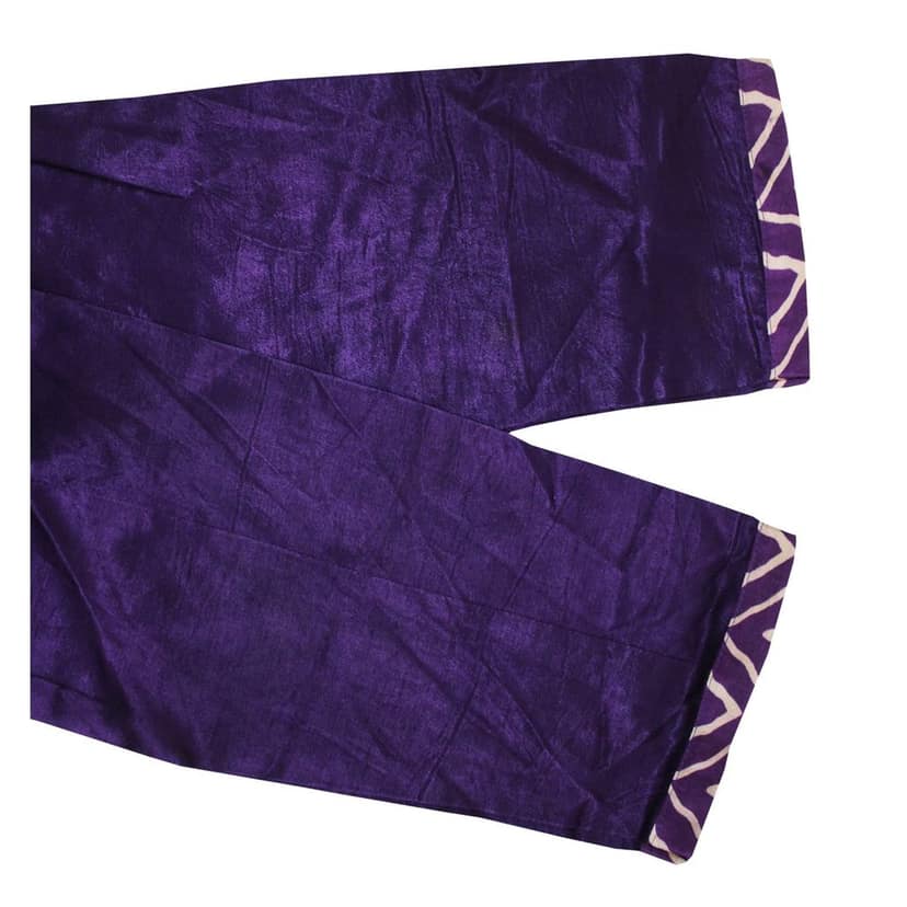 Garvi Gurjari (A Gujarat Govt Enterprise Purple Hand Embroidered Mashru Silk Kurti(GGCMSK01) view 3