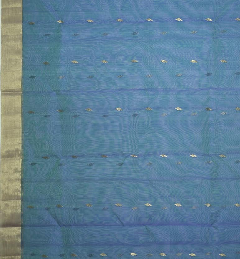 Handloom Chanderi Katan Silk Saree view 3