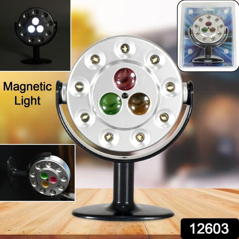 Multifunctional Magnetic LED Flashlight, High Quality waterproof light, Three Ultra-Bright LEDs, Battery Operated LED Light (Battery Not Included) view 2