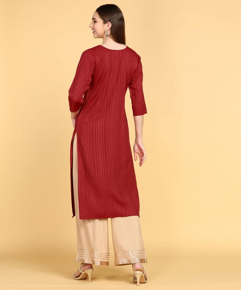 Designer Zardosi Hand Work Embroidery Kurti view 6