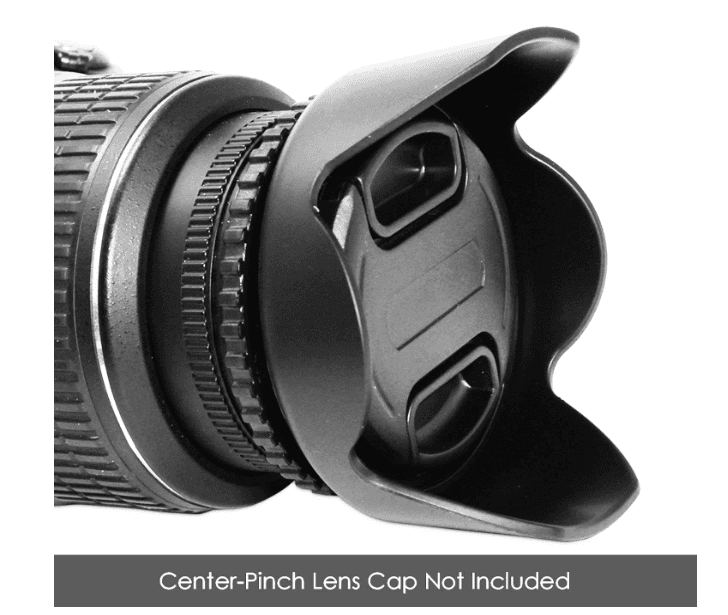 Hanumex® 49mm Flower Lens Hood Screw Mount for Canon Nikon Sony Olympus Pentax & All Other Digital SLR Cameras SLT-A33 A35 A55 A58 A65 A77 A99 A3000 A5000 a5100 A6000 DSLR330 L view 4