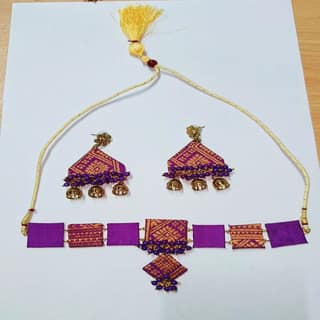Copper and Brass and Steel and Wood and Fabric and Stones and Pearls and Others Chains & Necklaces-Handicraft