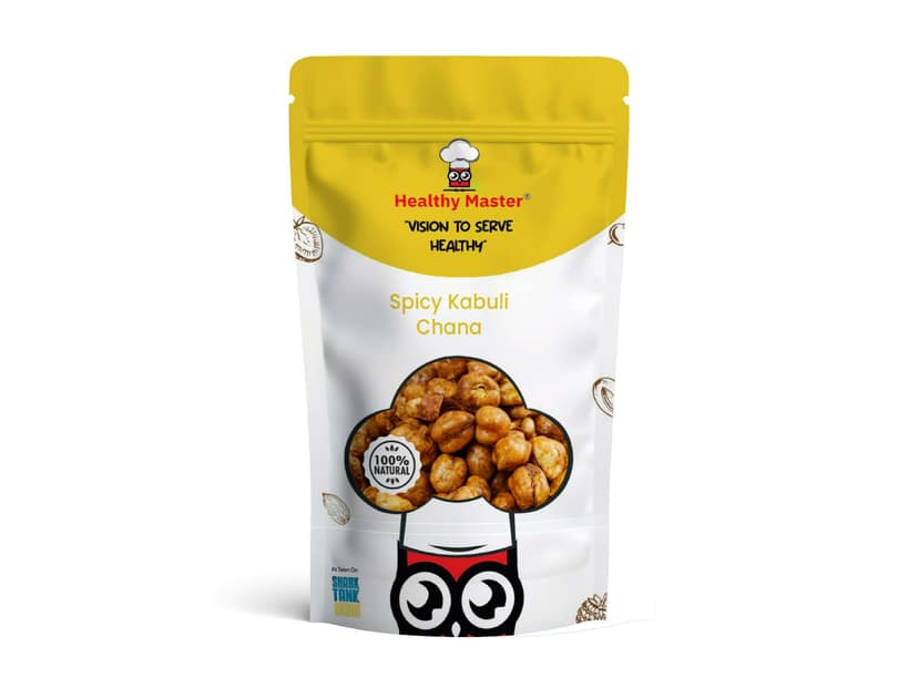 Healthy Master Roasted Spicy Kabuli Chana - 500 Gram
